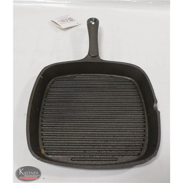 NEW 9" X 9" SQUARE CAST IRON GRIDDLE