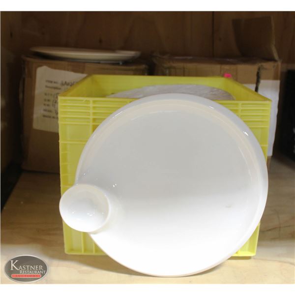 3 CASE OF CHIP AND DIP SERVING PLATES  APPR 48