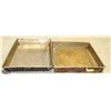 2 LARGE HD DUAL STRAPPED ROASTING PANS