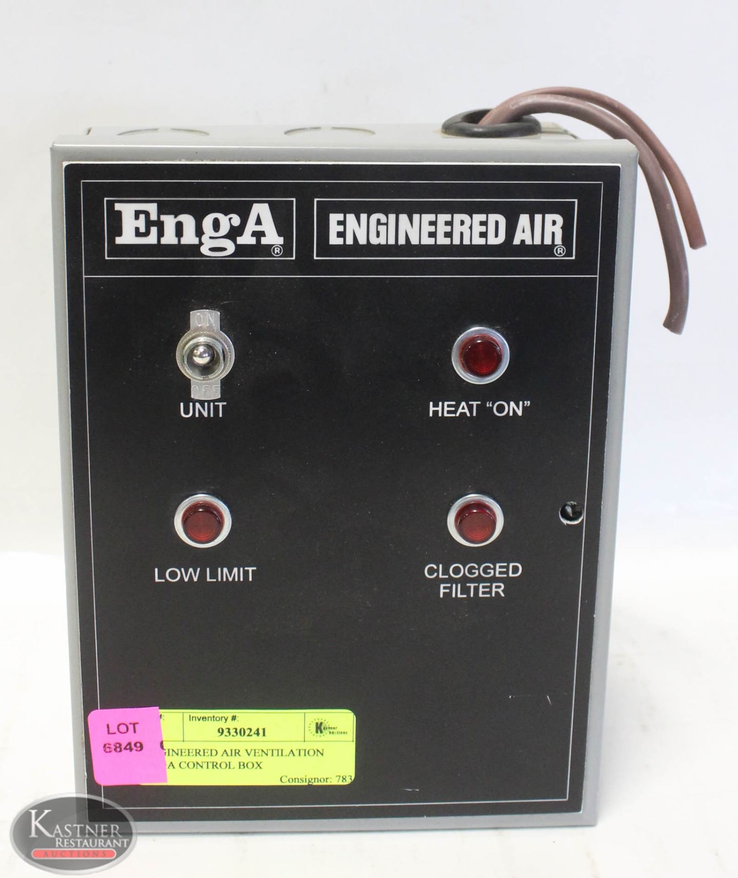 Engineered Air Local Control Panel ENGINEERED AIR VENTILATION ENGA CONTROL BOX