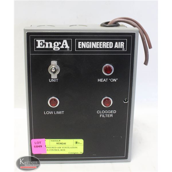 ENGINEERED AIR VENTILATION ENGA CONTROL BOX