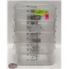 Image 1 : LOT OF FOUR 4QT CAMBRO DRY INGREDIENT BINS