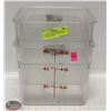 Image 1 : LOT OF TWO 6QT CAMBRO DRY INGREDIENT BINS