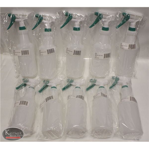 LOT OF 10 NEW WINCO 28 OZ SPRAY BOTTLES