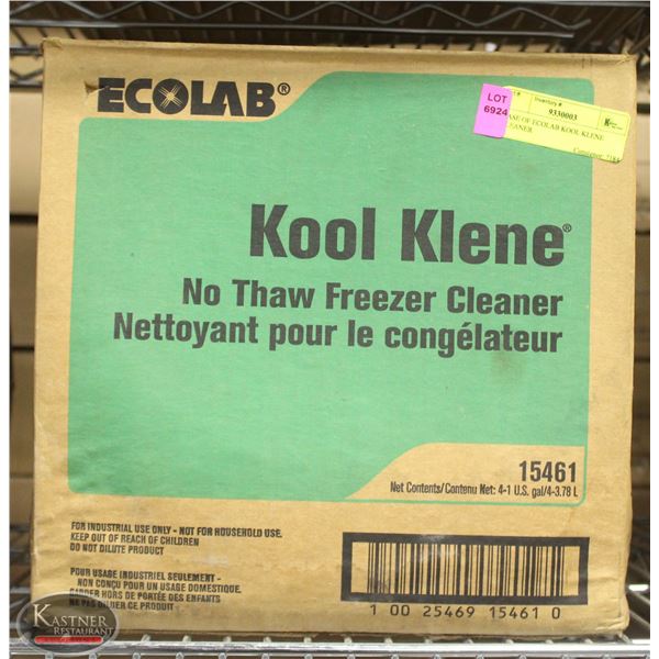 CASE OF ECOLAB KOOL KLENE CLEANER