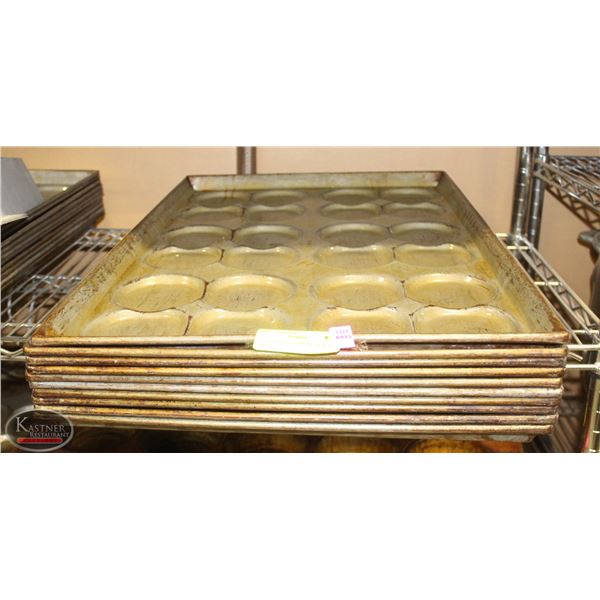 LOT OF TEN-24 HAMBURGER BUN PANS