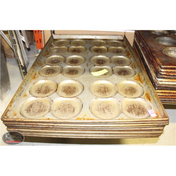 LOT OF TEN-24 HAMBURGER BUN PANS