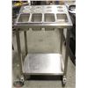 Image 1 : CUTLERY AND CONDIMENT STAINLESS STEEL CART