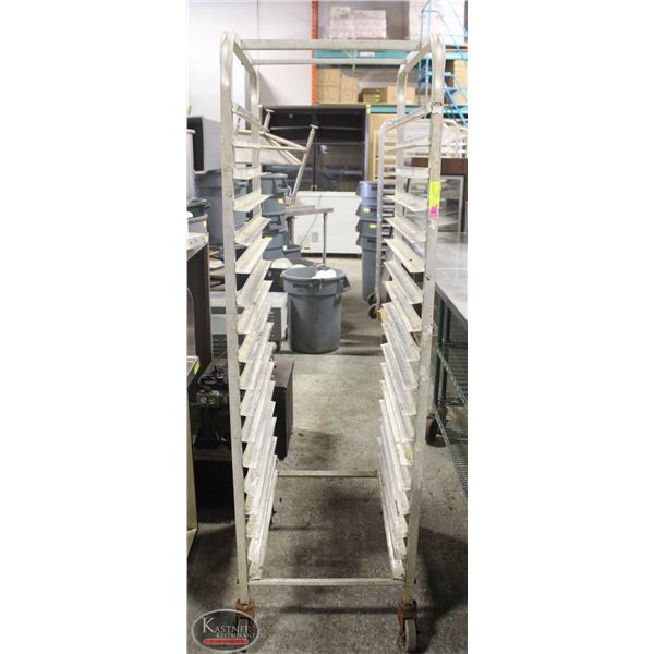 18 SLOT COMMERCIAL ALUMINUM BAKERS RACK