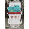 Image 1 : LOT OF MISC INCL: LAUNDRY HAMPER, BASKET, STOOL, &