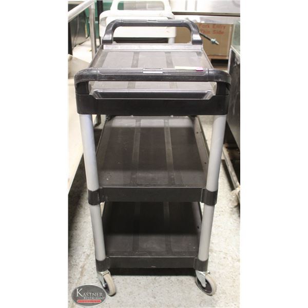 RUBBERMAID 3 TIER WHEELED BUSSING CART