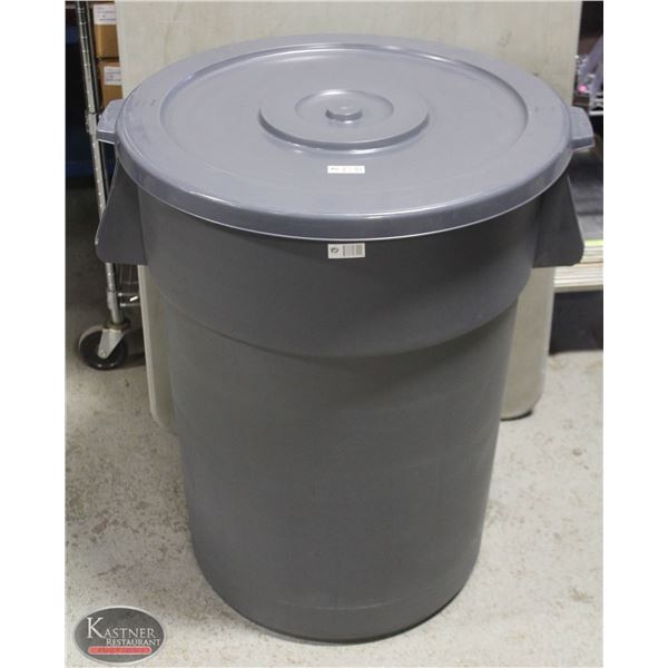 NEW JOHNSON ROSE 44 GALLON COMMERCIAL TRASH CAN W/