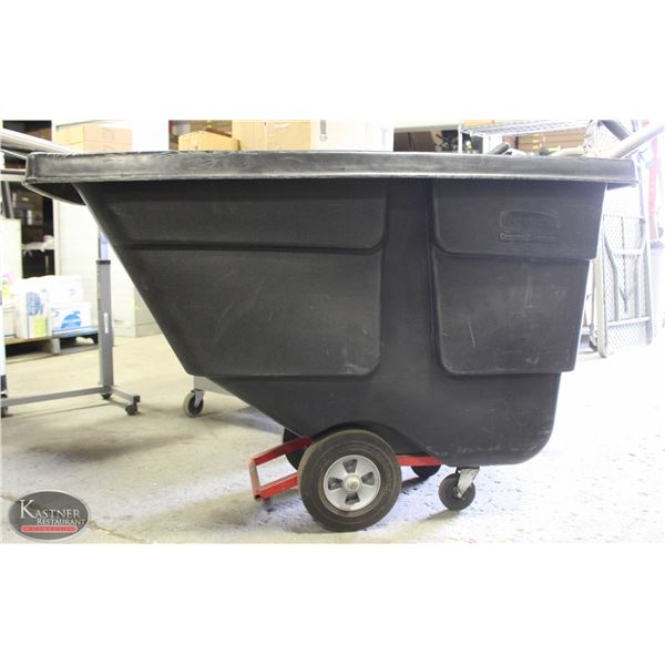 RUBBERMAID TILT TRUCK BLACK 1/2 CUBIC YARD