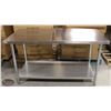 Image 1 : NEW 30"X60"X34" STAINLESS STEEL WORKTABLE W/