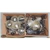 Image 1 : GROUP OF 15 PENDANT LIGHT FIXTURES W/ FROSTED