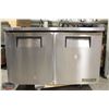 Image 1 : TRUE STAINLESS STEEL 2-DOOR UNDERCOUNTER COOLER