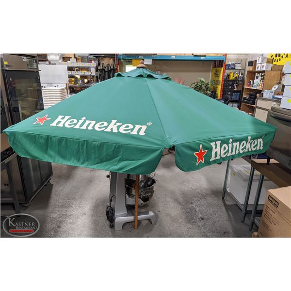 heineken patio umbrella for sale Large Rebound Centre Vintage Heineken Beer Biere Umbrella