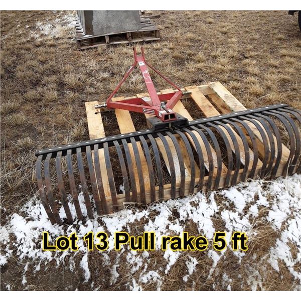 Pull rake 5 ft