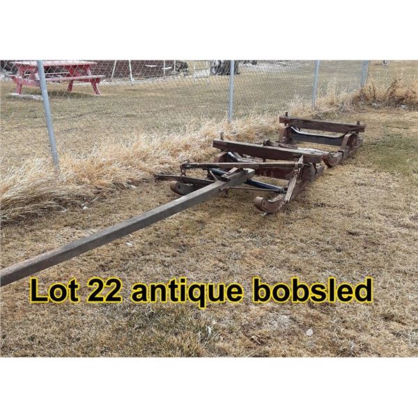 Antique bobsled
