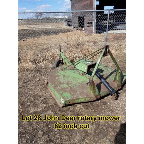 John Deere rotary mower 62 inch cut