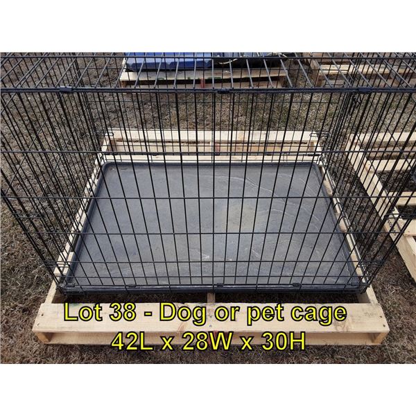 Dog or pet cage 42L x 28W x 30H