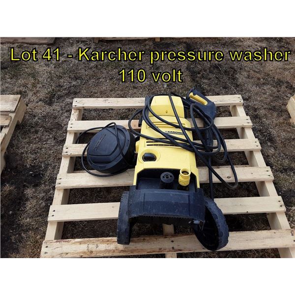 Karcher pressure washer 110 vold