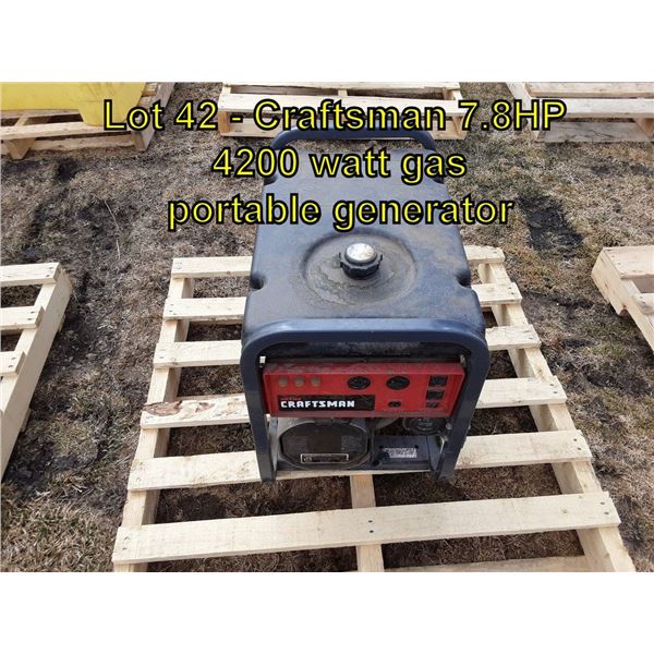 Craftsman 7.8HP 4200 watt gas portable generator