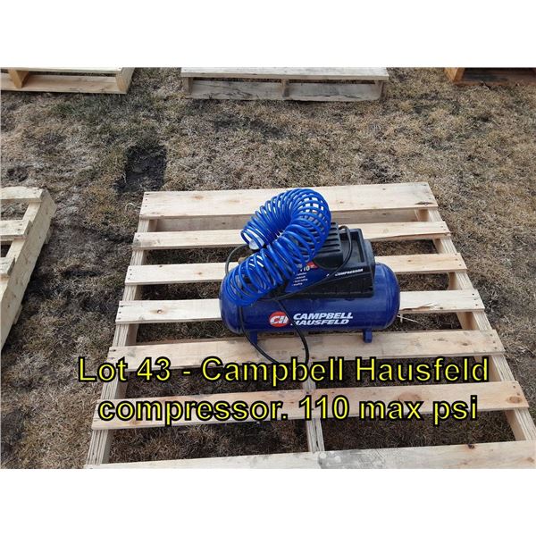 Campbell Hausfeld compressor 110 max psi