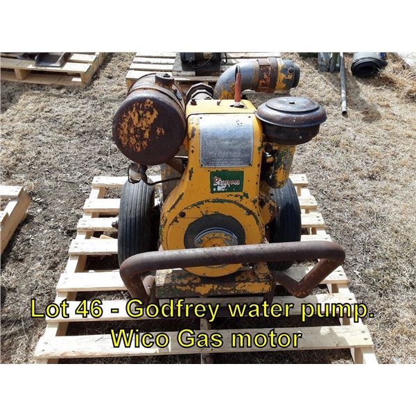 Godfrey water pump. Wico gas motor