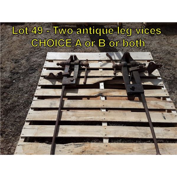 antieque leg vice - choice of 49A and 49B
