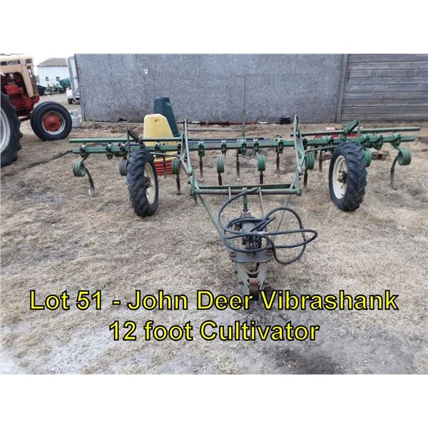 John Deere vibrashank 12 foot cultivator
