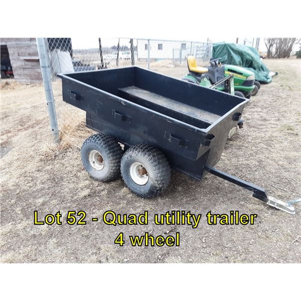 quad utility trailer 4 wheel