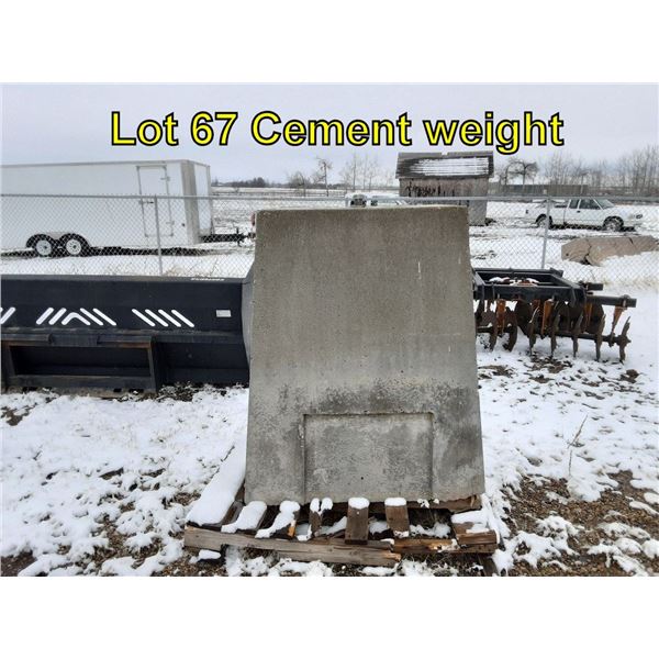 Cement weight