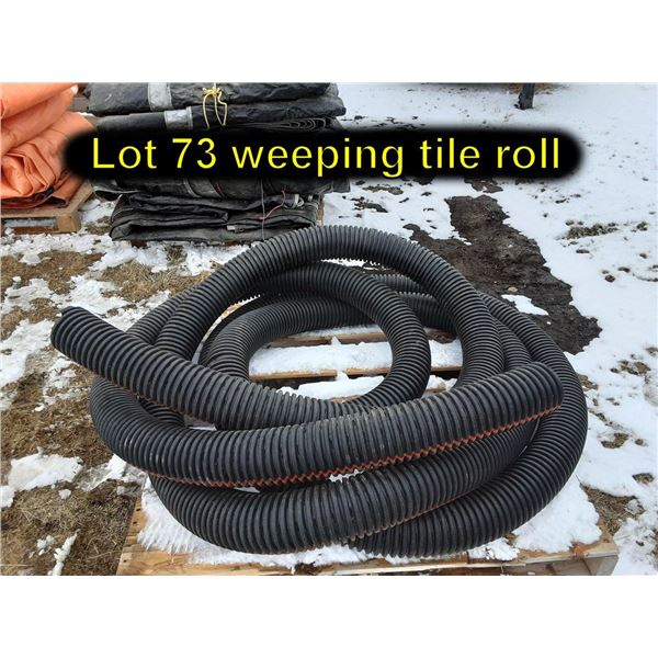 weeping tile roll