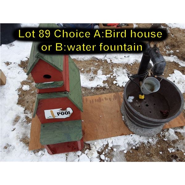 Bird House - choice of Lot 89A or 89B