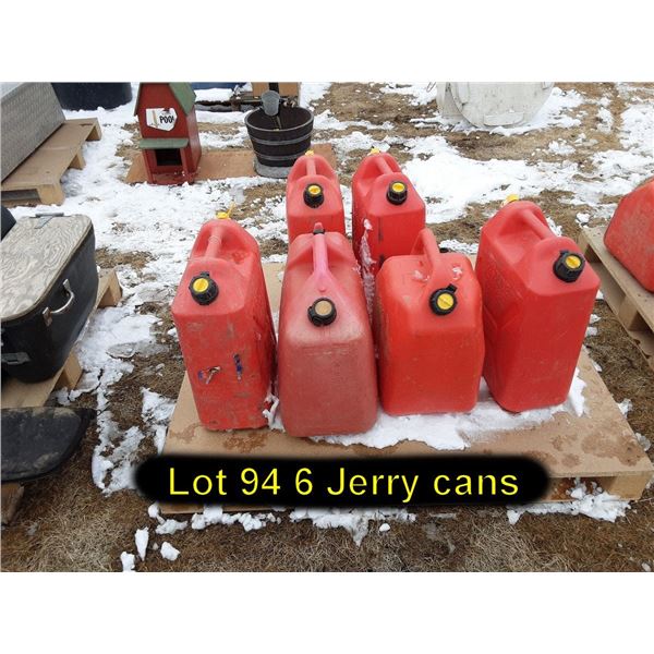 6 jerry cans