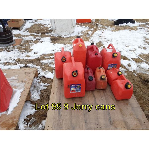 9 jerry cans