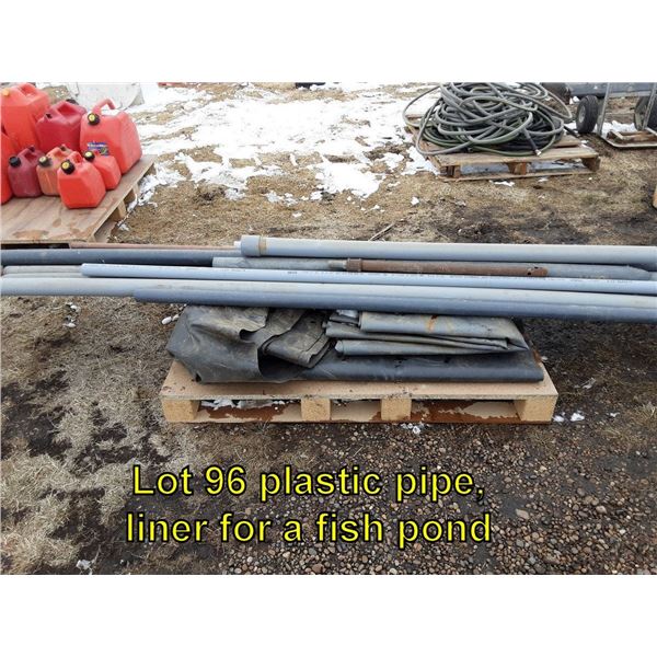 plastic pite, liner for a fish pond