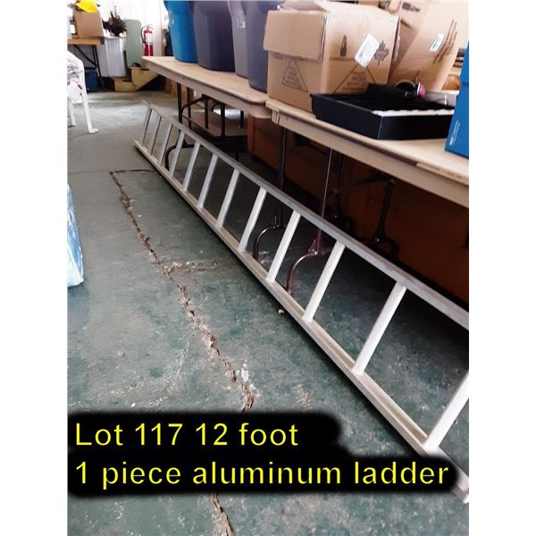 12 foot 1 piece aluminum ladder