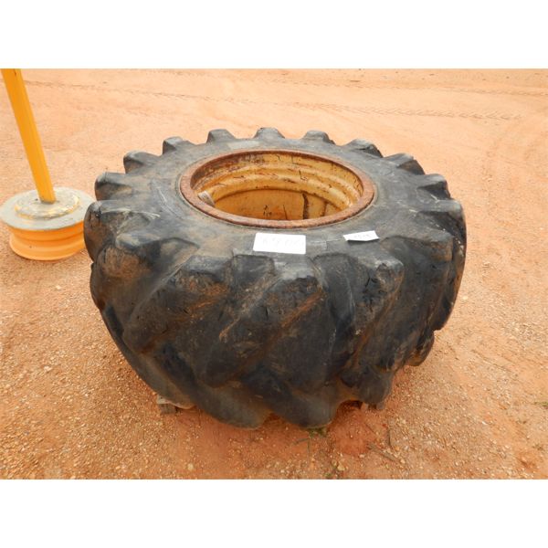 (1) SKIDDER TIRE & RIM (A4)