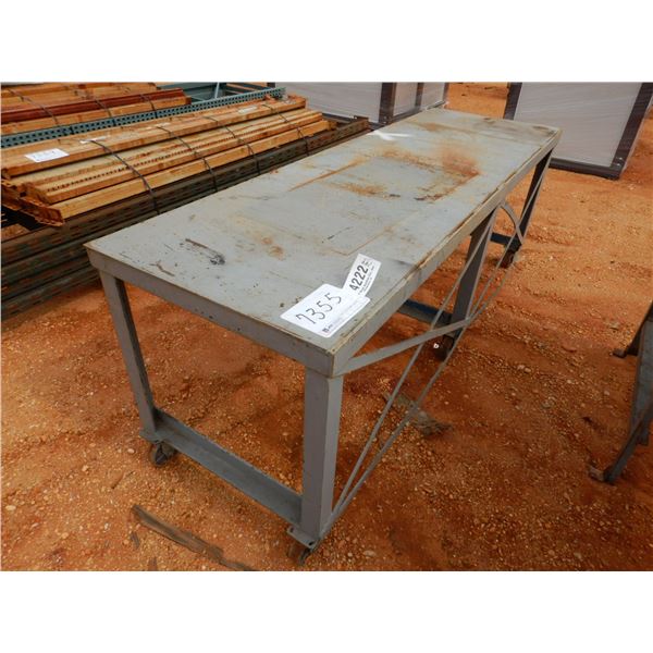 31" x 8' ROLLABLE METAL TABLE (B9)