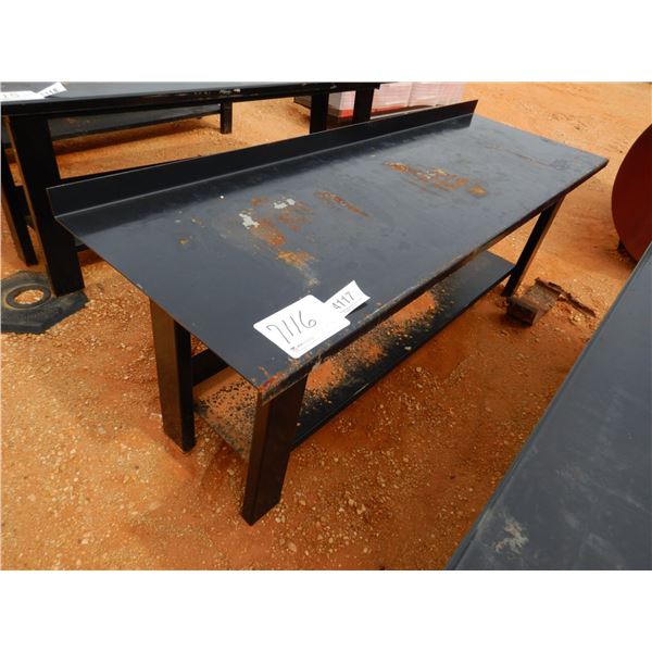 30" X 90" STEEL WORK TABLE (B7)