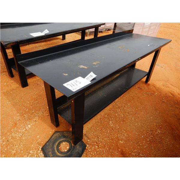 30" X 90" STEEL WORK TABLE (B7)