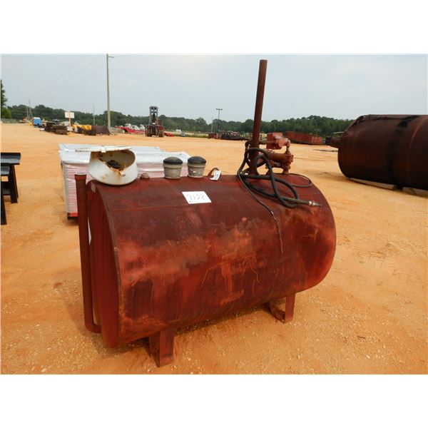 FUEL STORAGE TANK W/ PUMP, HOSE, NOZZLE (B7)