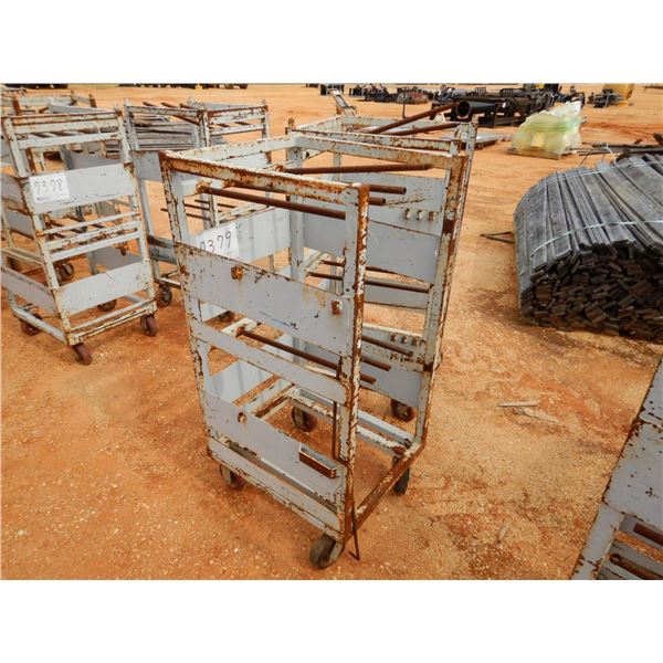 (2) METAL ROLLING RACK (B9)