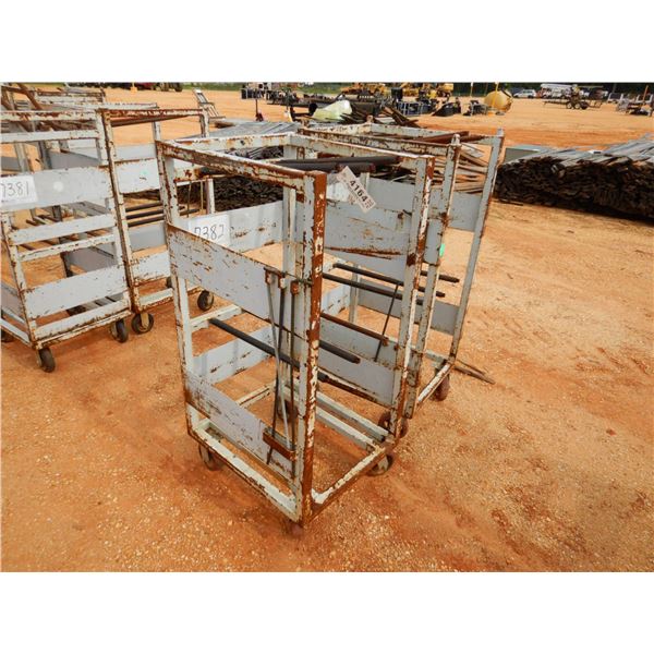 (2) METAL ROLLING RACK (B9)