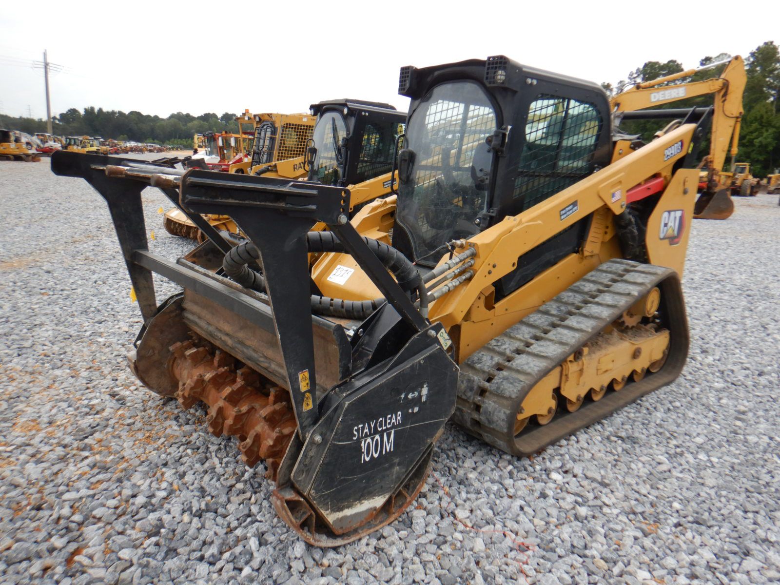 2020 CAT 299D3 Skid Steer Loader Mulcher J.M. Wood Auction Company