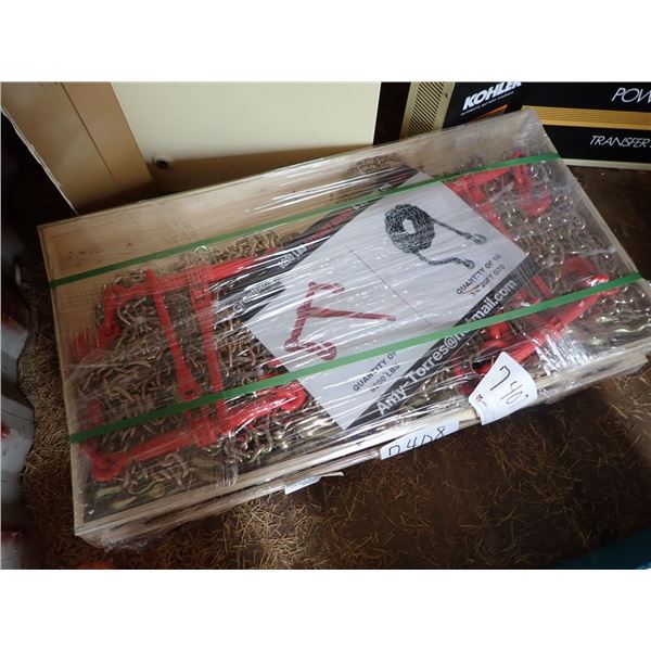 UNUSED (5) 9200# RACHET BINDER W/3/8" CHAIN (B9)