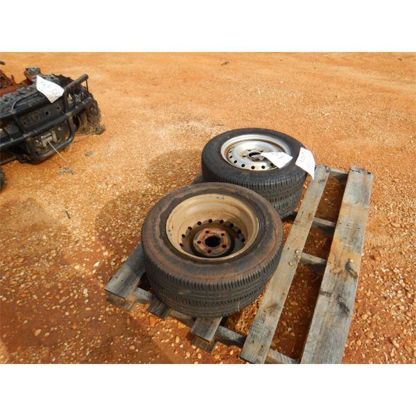 (2) 155/80R13 TIRES & RIMS (C8)