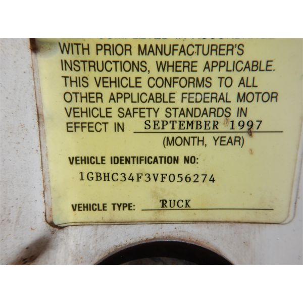 1997 CHEVROLET C3500 Service / Mechanic Truck - J.M. Wood Auction